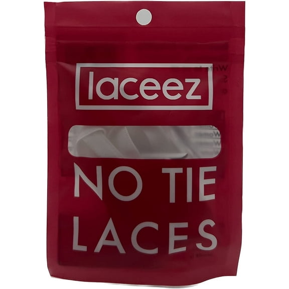 Laceez No Tie Shoe Laces for Adults, Pair of White Elastic Shoe Laces for Adults Sneakers Shoes for Comfort & Smart look (XXL: Men shoe size 13-14.5)