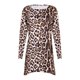 thumbnail image 5 of ICHUANYI Clearance Women's Spring Leopard Printing Long Sleeve Round Neck Loose Casual Dress ICHUANYI "ICHUANYI", 5 of 9