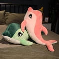 thumbnail image 1 of dolphin doll pillow ocean world plush toy aquarium souvenirs children doll wholesale heqiyong toy, 1 of 2