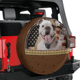 thumbnail image 2 of Lotusprinthandmade Bulldog Spare Tire Cover With Backup Camera Hole, Bulldog Tire Cover (27 in.), 2 of 7
