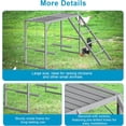 thumbnail image 3 of Chicken Perch with Swing Set, Roosting Bars for Chickens in Coop for Pet Chickens' Health and Happiness, Metal Chicken Toys Accessories for Backyard Farms, Light Gray, 3 of 7