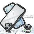 thumbnail image 4 of Allytech for iPhone 16 Case with Built-in Screen Protector, Clear Back Anti-Slip Rugged Two-Layer Protective Case for Apple iPhone 16, Black, 4 of 5