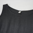 thumbnail image 5 of Amazhiyu Women's Linen Sleeveless Shift Dress with Pockets Crew Neck Casual Tank Dress, 5 of 6
