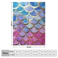 thumbnail image 4 of COMIO  Mermaid Fish Scale Blanket, Mermaid Blanket Gifts for Girl Baby Toddler Infant Newborn,Soft Warm Cozy Mermaids Squama Print Throw for Bedroom Living Room Decor for Pet, 4 of 6
