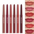 thumbnail image 2 of Rouges à Lèvres pour Femmes Crayon Contour des Lèvres en Velours pour Femmes Lisse Longue Tenue Ne Colle Pas au Verre Rouge à Lèvres Maquillage des Lèvres pour Filles 0,3 g Texture Longue Tenue Crayon Contour des Lèvres Rotatif pour un Maquillage des Lèvres Parfait, 2 of 9