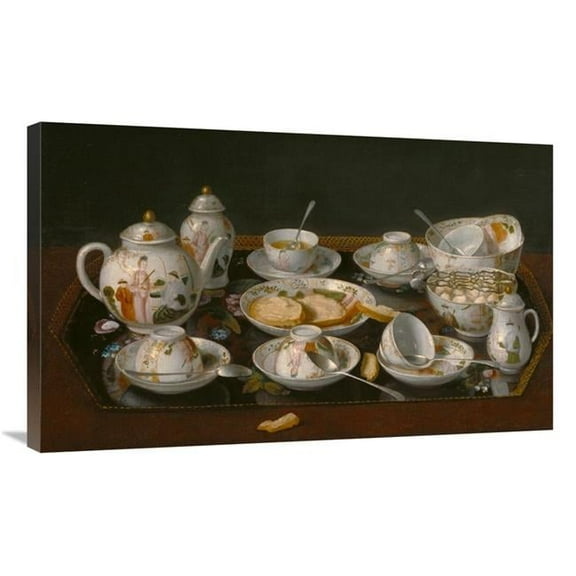 Global Gallery 36 in. Still Life - Tea Set Art Print - Jean-Etienne Liotard