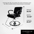thumbnail image 3 of PureSana Chromium Kyler 360 Degree Professional All Purpose Salon Chair, 3 of 9