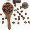 1PC Acacia Wooden Creative Milk Powder Spoon Mini Coffee Bean Spoon
