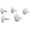 White, variant on Pentair LLC55PM Gray Plastic Wheel Screw Replacement Automatic Pool and Spa Cleaner, Set of 5
