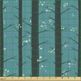 thumbnail image 2 of Ambesonne Nature Fabric by the Yard Upholstery, Irregular Spots and Trunks, 3 Yards, Sea Blue Dark Blue Grey, 2 of 5