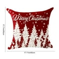 thumbnail image 3 of Wooowa Christmas Themed Pillow Covers (Assorted Patterns), 17.7x17.7Inch Festive Decor for Sofas, Bedrooms & Holiday Gatherings (Pillow Insert Not Included), 3 of 6