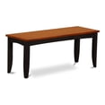 thumbnail image 1 of Pemberly Row Traditional 17" Wood Dining Bench in Black/Cherry, 1 of 3