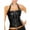 Black, variant on BLTIBY Women's Steampunk Gothic Push Up Corset Lace-up Shapewear Lingerie Bodyshaper with Zipper Strap Bustiers Black L