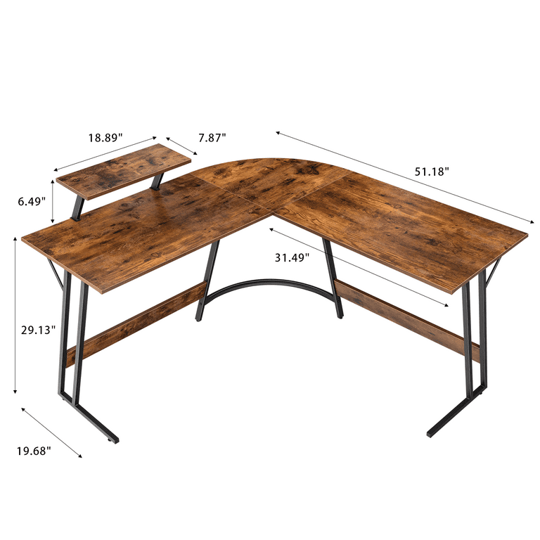 Corner shaped table discount
