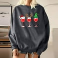 thumbnail image 4 of CEHVOM Women Christmas Print Loose O-Neck Long-Sleeved Fleece Oversized Sweatshirt Pullover, 4 of 8