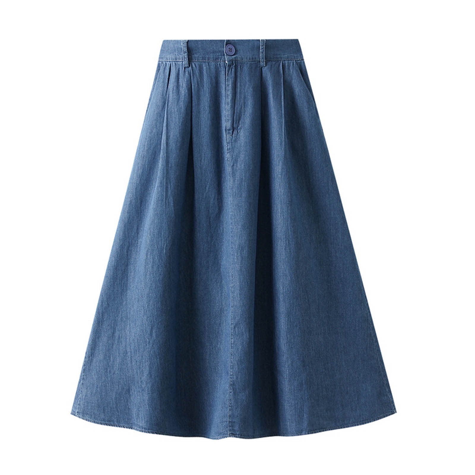 High waisted denim skirt short sale