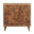 thumbnail image 2 of Artisan Furniture Solid Wood Cadiz Carved Block Cabinet, 2 of 12