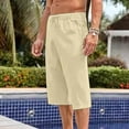thumbnail image 6 of Riforla Summer Slim Cropped Pants Oversized Wide Leg Men's Hop Sports Casual Shorts Men Pants Beige XXXL, 6 of 7