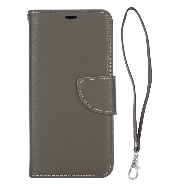 Funda tipo billetera de cuero PU para iPhone 12 Pro, cubierta protectora en folio con tapa para teléfono móvil con tarjetero