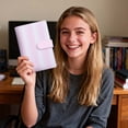 thumbnail image 4 of 1Pcs Notebook A6 Ring Binder, Fresh Refillable Journal with Accessories for Note Taking, 7X5In (Pink1), 4 of 5