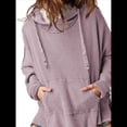 thumbnail image 3 of Sudadera con Capucha Extragrande para Mujer, Jersey con Mangas Murciélago y Cuello Redondo, Jersey con Diseño de Gofre Rosa y M, 3 of 9