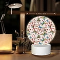 thumbnail image 6 of Pofeuu Floral With Butterflies Print LED Christmas Night Light Lamp Base Gift DIY 3D Clear Acrylic Blank Engrave Sheets for Room Cafe Bar Birthday Party Decoration, 6 of 9
