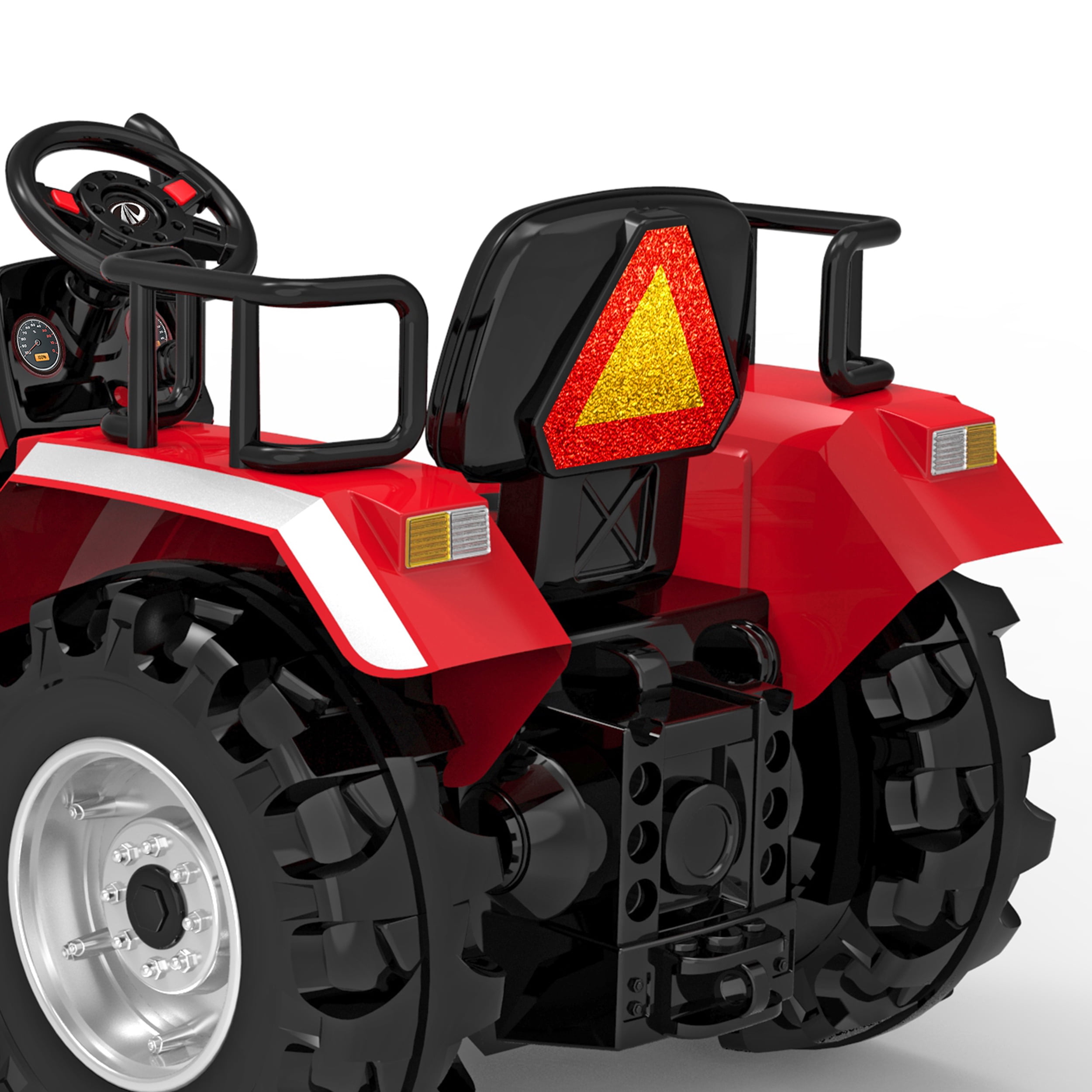 Blazin' Wheels 12V Tractor Ride-On with USB & MP3 for Kids, Powered Toy Vehicle