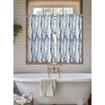 thumbnail image 4 of Blue Weeping Eucalyptus Living Room Curtains 2 Panel, Spring Summer Farmhouse Leaves Cafe Window Treatment, Farmhouse Bedroom Bathroom Kitchen Curtains Drapes 104"x45", 4 of 6