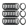 thumbnail image 1 of Ganchos para cortinas de cenador, ganchos para riel, resistentes, fáciles de instalar, color negro, accesorios para cenador de pared lateral, malla de, 1 of 9