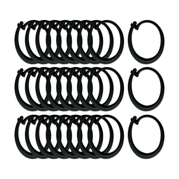 CUTICATE Gazebo Curtain Hooks Easy to Install Black for Screen Outdoor Hotel Backyard