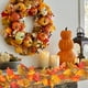thumbnail image 5 of Guirnalda de hojas artificiales de ratán para Halloween,Acción de Gracias,guirnalda de hojas de arce con calabaza colgante,decoración para fiestas en interiores, 5 of 7