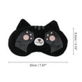 thumbnail image 2 of Unique Bargains 1 Pc Cartoon Cat Paw Eye Mask for Home Black Fleece, 2 of 4