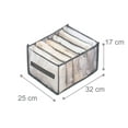 thumbnail image 2 of Organizer Pouches Dust Proof Mesh Clothes Storage Box Trouser Compartment Storage Box Drawer Compartment Bag, 2 of 2