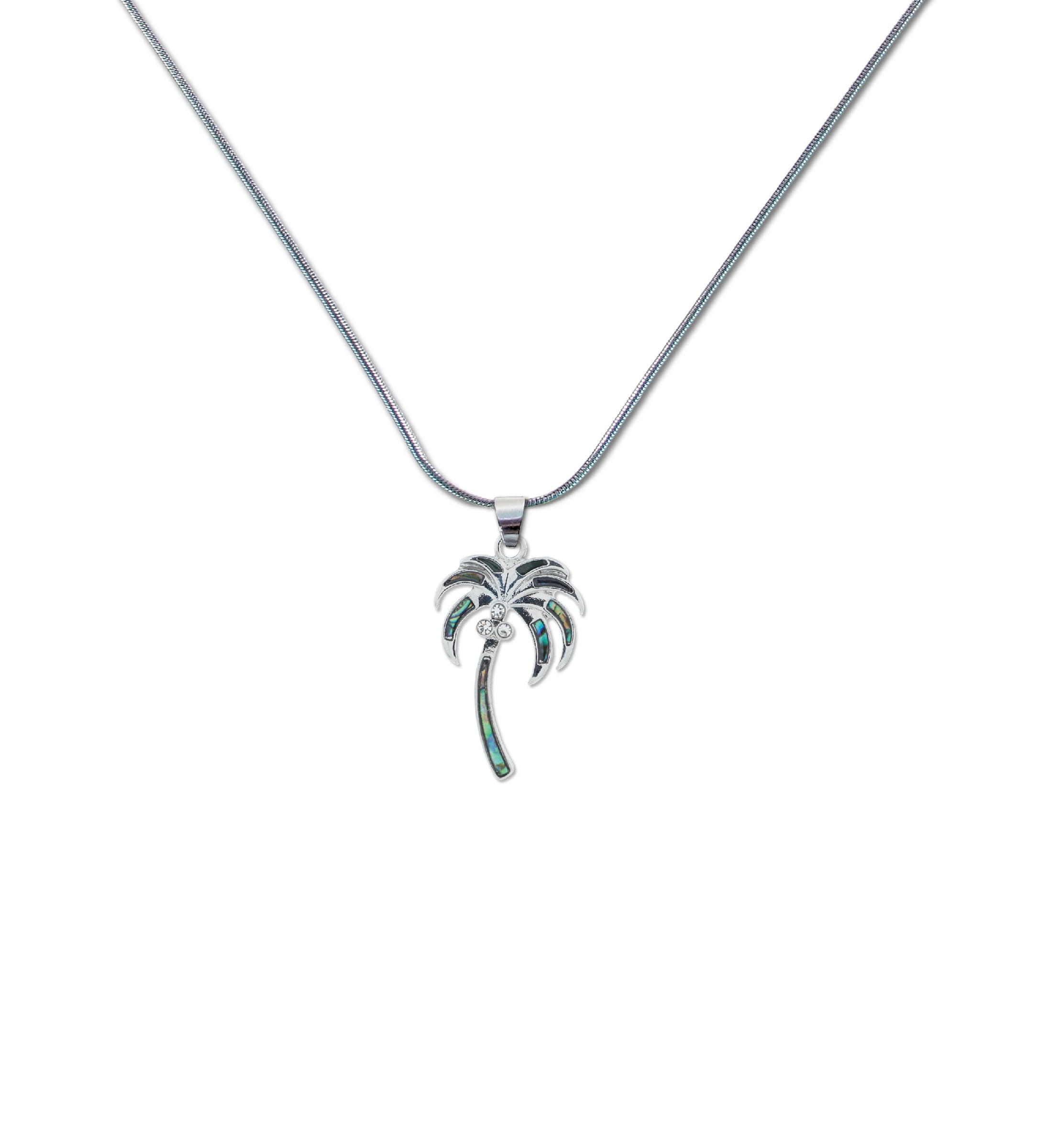 Butterfly Necklace Blue Paua Abalone Shell Pendant Silver Fashion Jewellery 18" 