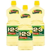 (3 pack) (3 Pack) 1-2-3 100% Canola Oil, 33.8 fl oz
