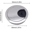 thumbnail image 4 of Practical Desk Table Plastic Cable Hole Cover PC Desk Round Wire Tidy Grommet Hardware Desk Wire Hole Cover Base, 4 of 8