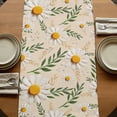thumbnail image 5 of Table Runners 72 Inches Long Dress Scarves, Spring Daisy Farmhouse Kitchen/Dining Table Runner, Coffee Tablerunners, Country Watercolor Flower Leaf Plant 16x72 Inch, 5 of 9