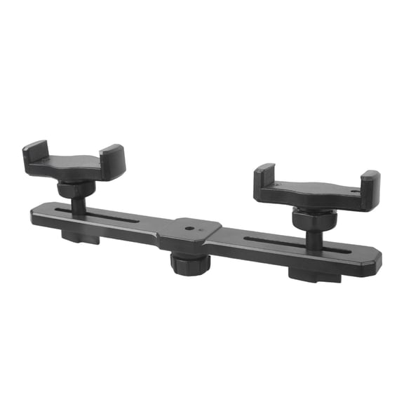 Double Mobile Grip Twist Arm Global Phone Mount For Broadcasting Car Guidance