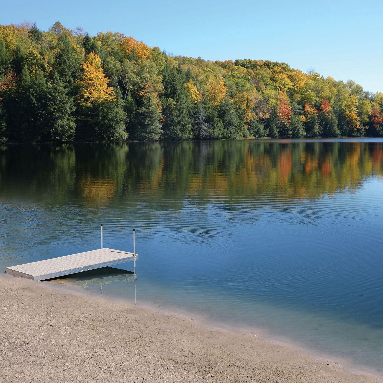 Aluminum Stationary Dock Kit w/Resin Top - 4'x10'