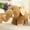 Brown, variant on 1-Pack Jungle Safari Brown Plush Elephant Plush Animal Toy, 7.8 Inches