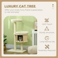 thumbnail image 3 of PawHut 3-Level Cat Tree with Sisal Scratching Posts for Playing, 3 of 9