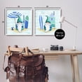 thumbnail image 3 of Nautical Gnomes Beach Surfboards Fairy Tales & Fantasy Graphic Art White Framed Art Print Wall Art, Set of 2, 3 of 8