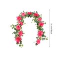 thumbnail image 2 of Elainilye Artificial Eucalyptus Vine Garland, Hanging Greenery Arch Decorations, Fake Leaf Vines for Wedding Backdrop, Indoor Outdoor Party Garden Wall Decor, Home Doorway Swag Decor, 2 of 6