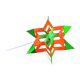 thumbnail image 5 of Cometa de flor de loto 3D, hermosa cometa de fibra de vidrio multicolor para el parque familiar Verde, 5 of 9