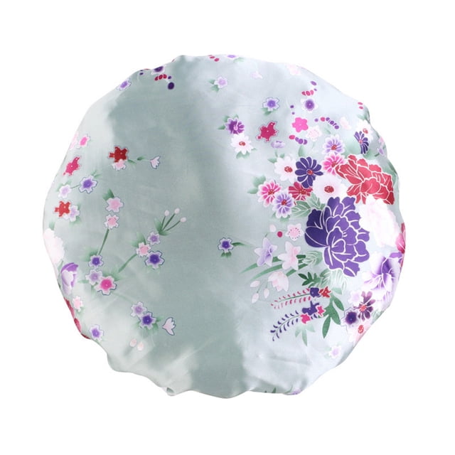 Minnieouse Gorro para dormir para mujer, banda ancha elástica de satén, calentador para el cuero cabelludo, herramientas de belleza para la ducha, gorro Sombreros Tipo 1 M(56-58cm) Minnieouse AP009657-14B