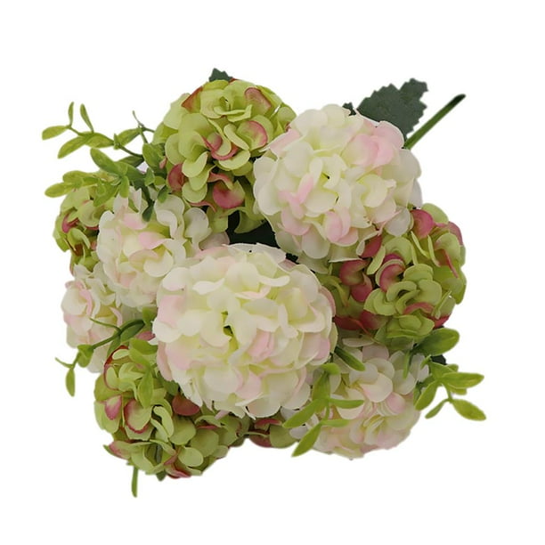 1 manojo de plantas de flores de crisantemo falsas artificiales decoraciones para fiestas hogar Verde