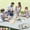 Green and white, variant on Solvanta Extra Large Outdoor Picnic Blanket, 80 X 80 Inches (Approx. 20.8 X 20.8 Cm), Waterproof Foldable Plaid Mat Suitable For Beach Camping Park Lawn