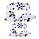 thumbnail image 1 of Turbante estampado para bebé, conjunto de diadema con orejas de conejo, accesorios para el cabello (triángulo blanco), 1 of 5