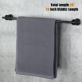 thumbnail image 3 of WOWOW Bathroom Towel Bar,Matte Black  24 inch Bathroom Towel Holder 304 Stainless Steel, 3 of 6