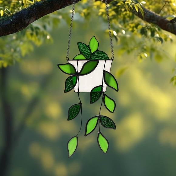 weibbin Hanging Plants Artificial Decor Long Fake Plant Hanging Vines with Lights Strings Faux Ivy Vine Plant Hanging Greenery Silk Leaves for Balcony Bedroom Bathroom